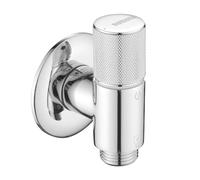 nomona Válvula de ángulo G1/2" con diseño ultrafino para uso en espacios reducidos, montaje en pared, latón cromado, para lavabo y cocina