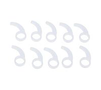 non-brand 10 Piezas de Silicona Universal Gancho para Auriculares intrauditivos 9MM-13MM - Blanco, como se Describe
