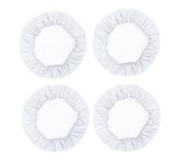 non-brand 4 Pedazos Funda de Asiento para Silla de Comedor de Material Ploiéster Duradero - 4 Piezas, Blanco, 35cm