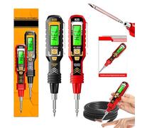 Non-Contact Voltage Tester with LCD Display, Smart Voltage Test Pen, 2-in-1 Intelligent Digital Display Voltage Tester - Safe Efficient Electrician's Tool for DC/AC Circuit Detection (Mix,2Pcs)