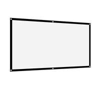 Non Crease White Projector Screen 169 Thicken Portable Soft Polyester Projection Curtain for Outdoor Camping Movie Home Theater White Black 40in 60in 72in 84in 100in 120in (84 Inches)