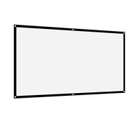 Non Crease White Projector Screen 169 Thicken Portable Soft Polyester Projection Curtain for Outdoor Camping Movie Home Theater White Black 40in 60in 72in 84in 100in 120in (100 Inches)