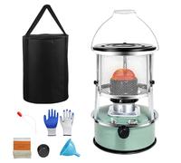 Non Electric Heaters for Indoor, Portable 9000 Btu Kerosene Heater Indoor & Outdoor, Emergency Backup Heater for Power Outage, for Camping, Home, Garage, Emergency Heat & Cooking (Green)