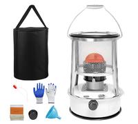 Non Electric Heaters for Indoor, Portable 9000 Btu Kerosene Heater Indoor & Outdoor, Emergency Backup Heater for Power Outage, for Camping, Home, Garage, Emergency Heat & Cooking (White)