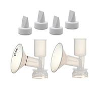Non-Insert, One-piece Small Flange Kit for Ameda Purely Yours, Ultra Breastpump (Flange 22 mm), with Duckbill; Made by Maymom by Maymom