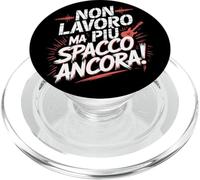 Non LAVORO MA PIU SPACCO Ancora! Pensione Uomo Divertente PopSockets PopGrip para MagSafe
