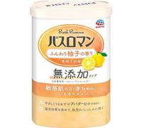 (Non-medicinal products) Bath romance additive-free bath salt Soft yuzu scent (scent) Soft yuzu (hot water color) Natural yellow (transparent) * Food-derived pigment is used 600g