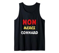 Non Merci Connard Insulte Provocation Négatif Auto Défense Camiseta sin Mangas