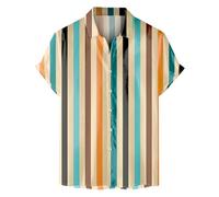 Non Shirts - Camisa de playa con estampado digital 3D para hombre, dorado, M