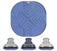 Non-slip Air Fryer Mat, Countertop Insulation Protector, 26.5x26.5cm Pad with Grip, Silicone Kitchen Shield, Heatproof with Thin Build, Cooker Guard for Home and Restaurant