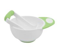 Non-Slip Child Food Bowl, Anti Scalding Masher, Mashing Grinding Rod Long