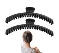 Non Slip Claw Hair Clips Set, 2 Pack Small Portable Hair Claws, Strong Grip Banana Hairpins Barrettes, Secure Hold Bun Styling Accessories, Elegant Style Design, Women Girls Use