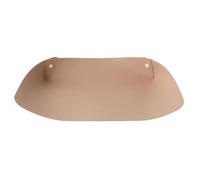 Non-Slip Food Mat, Waterproof Bowl Tray, 18-Inch Mat with High-Edge Design, Leather Pad, Protective Floor Tray with Stylish Build, Pet Accessory for Kennel and Travel
