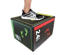 Non-Slip Gym Box, Jump Boxes for Training, Professional Balance Cube 20 Inches, Squat Jumps Box for Exercises Like Squats, Deadlifts, Skipping Drills, and Speed Instruction