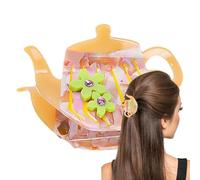 Non-Slip Hair Accessories, Hair Claw for Long Hair, Small Jaw Clips for Long Hair, Stylish Hair Clips for Women, Strong Grip Hair Accessories, Women’s Non-Slip Hair Claws, Teapot Design Hair Claw