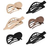 Non Slip Hairpin Sets - 6pcs Flat Hairs Clips, Comfortable Barrette Clamp, Retro Styling Accessory, Sturdy Hold Design | Elegant Hairgrips Headdress for Wife Mother Girlfriend Women