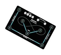 Non-Slip Hockey Stickhandling Mat - Durable Training Practice Pad, Portable Agility Footwork Trainer Surfaces, Smooth Puck Control Development Board | Lightweight Sports Practice Equipment Reliable