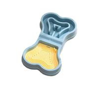 Non-Slip Puppy Bowl, Portable Slow Down Eating Feeder with Anti-Slip Design, 13.78x7.87x1.97 Inches Safe Dog Bowl for Home, Travel, Indoor, Outdoor, Pet Feeding Solution