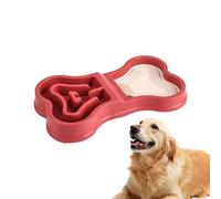 Non Slip Puppy Bowl, Slow Down Eating Bowl, 13.78x7.87x1.97 Inches Portable & Convenient, Pooch Feeder Dish for Both Indoor, Outdoor Use, Providing Your Dog with Reliable