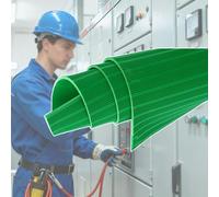 Non-Slip Rubber Flooring, Esterilla Goma A Prueba Descargas Eléctricas, Rubber Flooring For Garage and Storage Room, For Walls, Floors and Ceilings(Green,4m/13.1ft)