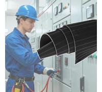 Non-Slip Rubber Flooring, Esterilla Goma A Prueba Descargas Eléctricas, Rubber Flooring For Garage and Storage Room, For Walls, Floors and Ceilings(Black,4m/13.1ft)