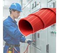 Non-Slip Rubber Flooring, Esterilla Goma A Prueba Descargas Eléctricas, Rubber Flooring For Garage and Storage Room, For Walls, Floors and Ceilings(Red,4m/13.1ft)