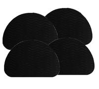 Non-Slip Shoe Soles,Sole Shoes Repair Self-adhesive Cuttable,Antideslizante,Medio Círculo Negro * Dos Pares