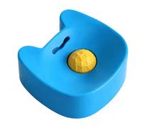 Non-Slip Silicone Dog Lick Bowl with Slow Feeder Spikes | 5.5x5.1x2.4 Inch Interactive Bone-Shaped Mat | Calming Enrichment Tool | Boredom Buster For Puppies Seniors