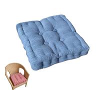 Non-Slip Thickened Square Chair Cushion,18x18 Inch Soft Seat Pad for Dining Chairs,Home Kitchen and Office,Indoor Use,Comfortable Household Sofa Mat (Dark Blue)