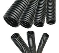 non-slit de polipropileno flexible corrugado alambre Loom conducto - 100 m - negro