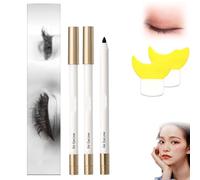 Non-Smudging Waterproof Long-Lasting Eyeliner Pencil,Eyeliner Stick Drying Lastin, Long Lasting Eyeliner 24 Hour Waterproof,Eye Liner Waterproof Smudge Proof Pencil With Sharpener (Brown*2)