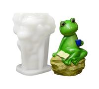 Non-Stick Frog Silicone Mold - Creative Garden and Craft Making Tool for Plaster, Clay, Concrete, Candles, Perfect for Outdoor and Indoor Decoration, Patio, Backyard, Yard, Driveway, Window