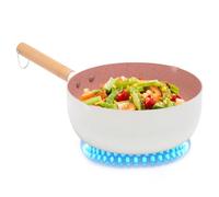 Non-Stick Frying Pan, Induction Cooker Skillet with Wooden Handle, Baby Food Cooking Pan, Gas Stove Compatible, Ideal for Kitchen Use, Family Picnics, Outdoor Camping, Travel Meals
