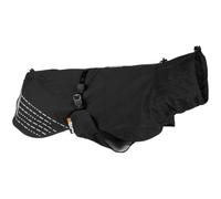 Non-Stop Dogwear Chubasquero Fjord Impermeable para Perro, Ajustable y Transpirable con Reflectante, Aberturas de Correa y Correas para Las Piernas, Color Negro, Talla 55