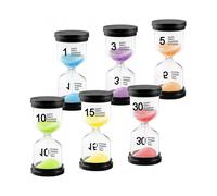 Non-Toxic Sand Multi-Color Sand Timers, Shock-Resistance with Compact Decorative Design, Visual Time Management for Kids And Adults, Durable Abs