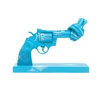 Non Violence Decoración Imagine 30 cm Azul-blanco