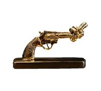 Non Violence Knotted Gun mini 7 cm Bronce