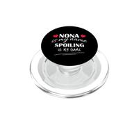 Nona Is My Name Spoiling Is My Game Grandma Design PopSockets PopGrip para MagSafe