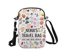 Nona Makeup Gift Nona Travel Bag Best Nona Ever Gift Mother Day Gift for Nona Grandma, Nona Travel Cr Eu, Bolsa de cosméticos con impresión