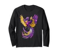 Nonbinary Phoenix Bird Enby Pride Flag Rising From Ashes Manga Larga