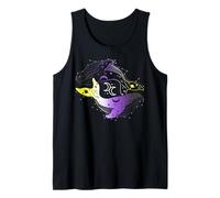 Nonbinary Pride Ballenas Cósmicas Luna LGBTQ Plus Camiseta sin Mangas