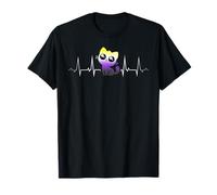 Nonbinary Pride Gato Ojitos Latido LGBTQ Plus Camiseta