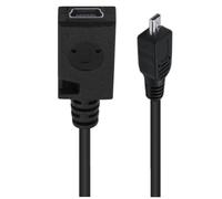 NONDK 0. Mini 5P Tipo C Hembra A 8-Pin Mini B Macho Cable de Carga Adaptador Convertidor Cable Cámara Cable B