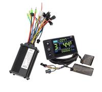 NONDK 1 Conjunto de Controlador de Motor Sin Escobillas para Bicicleta Eléctrica, Controlador de Sinusoidal de 24V/48V con Pantalla LCD S866 para Bicicleta Eléctrica y Scooter