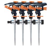 NONDK 1 Juego/4 Piezas Boquilla de Riego Aspersor Automático Rotativo de 360 Grados Boquilla de Agua Ajustable de Riego Ajustable Cabezal de Aspersor para Jardín Solución de Riego para Jardín