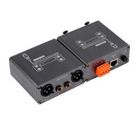 NONDK 1 Par de Extensores Ethernet XLR de 6,5 Pulgadas PRO-X200TR de 2 Vías, Extensor de Audio A Ethernet de 2 Canales, Extensor de Cable de Red de Audio A RJ45