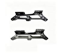 NONDK 1 Par de Patines en Línea de Ruedas con Chasis de Aleación de Aluminio, 2 Estilos (4→3 Convertibles) con Ejes de 3 Orificios