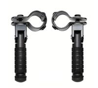 NONDK 1 Par de Pedales Universales de Aluminio CNC para Motocicleta, Reposapiés Plegables para Motocicletas, Ciclomotores, Karts, Scooters y Bicicletas A