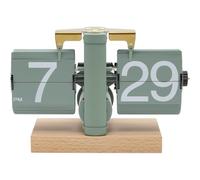 NONDK 1 Reloj de Mesa Giratorio - Estilo Retro Mecánico - Reloj Giratorio - Decoración para el Hogar y la Escuela, Color de la Imagen