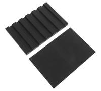 NONDK 1 Set de Mat de Silicona de Alta Temperatura para Prensa Térmica 6x4 Pulgadas, Mat de Sublimación con 6 Ranuras y Almohadilla, Accesorio Antiadherente para Prensa Térmica para Imprimir y P